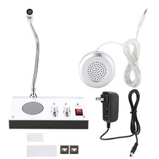 Intercom Dual Way System,Mic Speaker Window Counter Interphone Drive Thru Speake