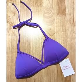 L'Agent Agent Provocateur Avril Bikini Top Small NWT Purple Triangle Swimwear