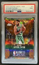 2025-26 Topps Chrome Cactus Jack x NBA All-Star Jayson Tatum Orange #/50 PSA 9