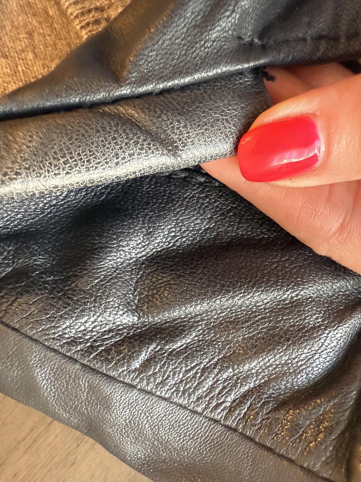 Zara Basic Leather Jacket Womens Small Black Moto… - image 24