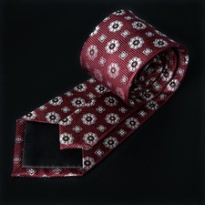 Men's Tie Stripes Satin Necktie Wedding 100 Silk 8cm Width New Year with Box