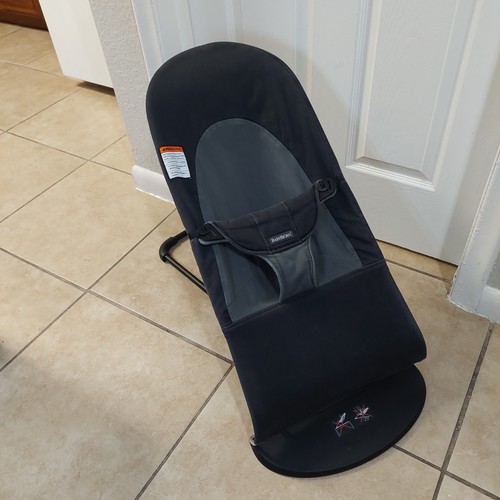 Baby Bjorn Baby Chair Kids Bouncer Seat For Infants, Black Denim