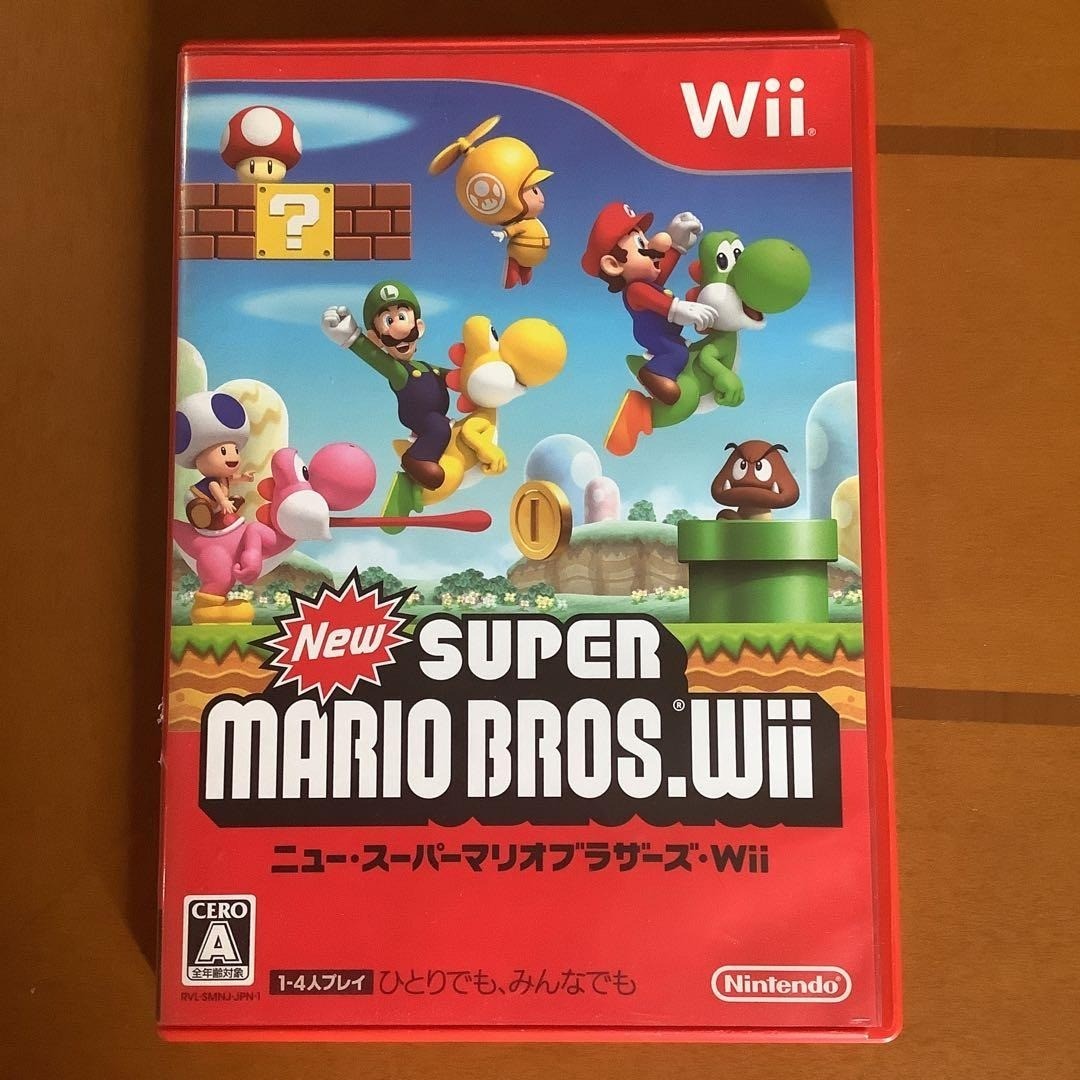 New Super Mario Bros. Wii Nintendo Japan Version CIB Platformer Action Game