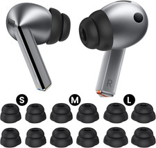 6 Pairs Ear Tips for Samsung Galaxy Buds3 FE 2025 and Galaxy Buds3 Pro, S/M/L 3