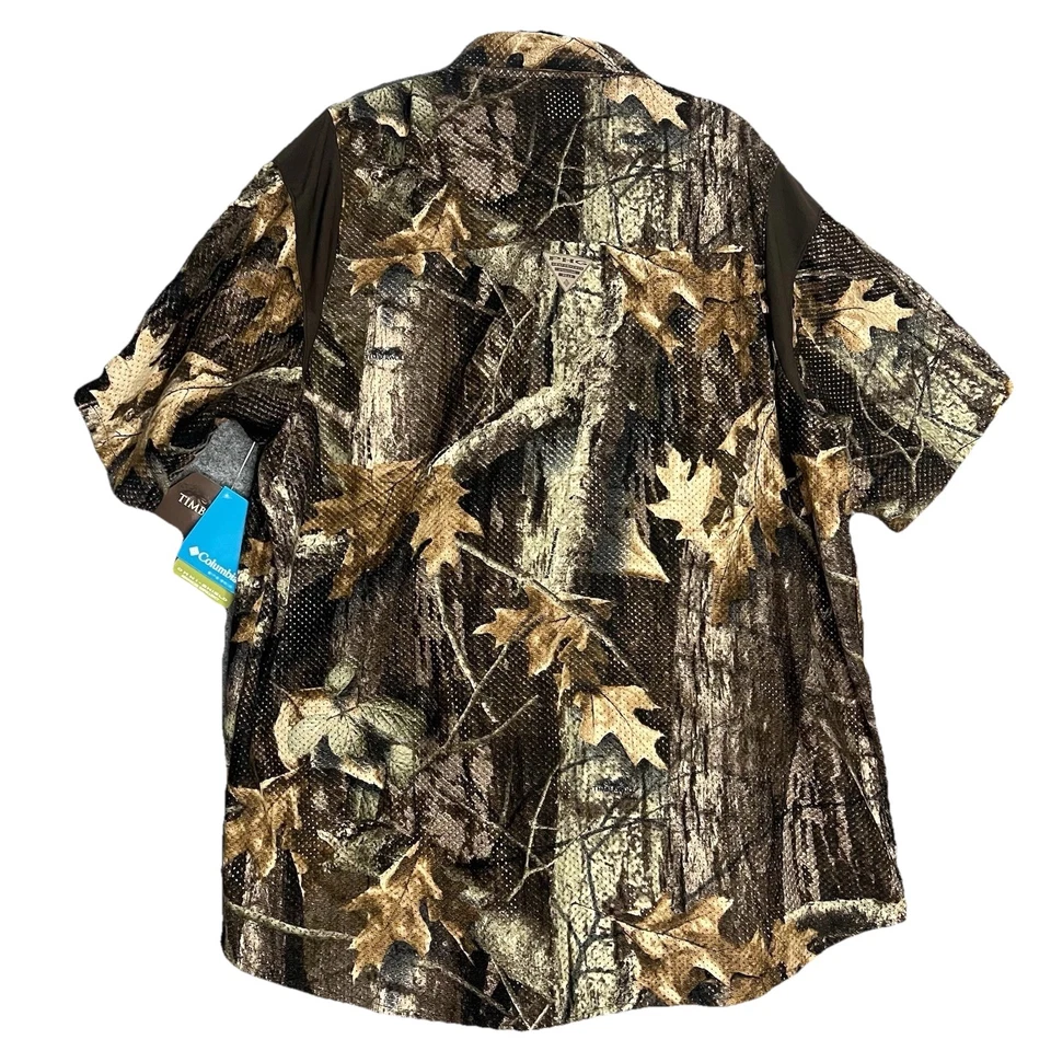 Columbia Timber Camo Shirt Protector Mesh BDU Shirt MENS XL Tall 32” Length - Image 2 of 4