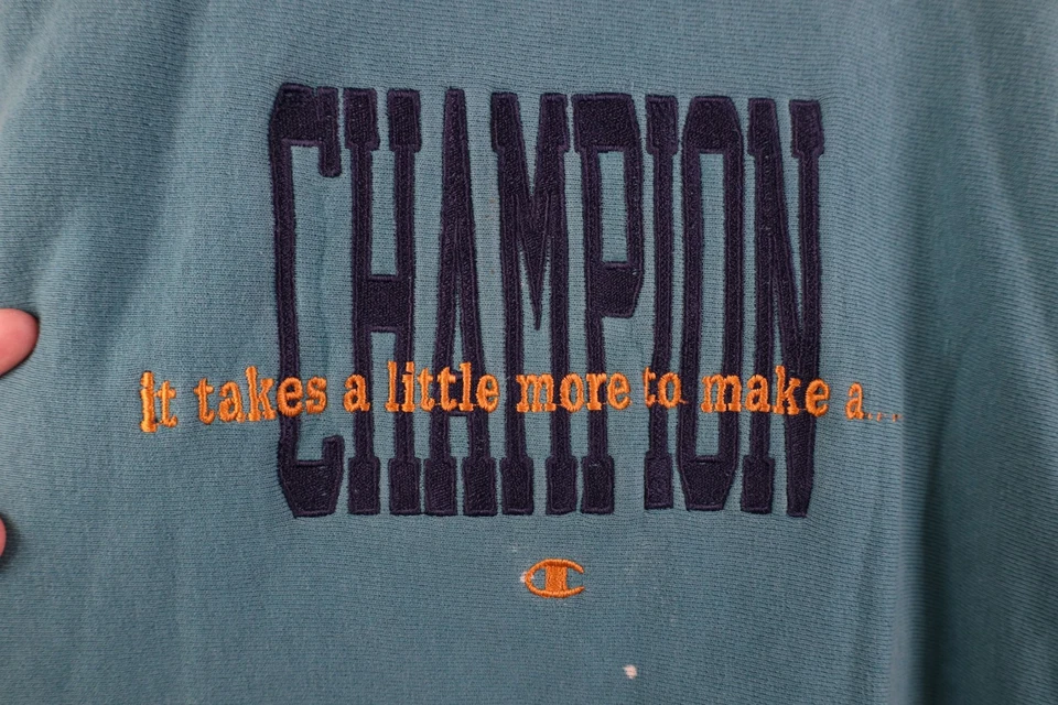 Sudadera De Colección Años 80 90 Campeón Tejido Inverso Para Hombres 2XL Golpeada Deletreada EE. UU. Foto 4 de 4