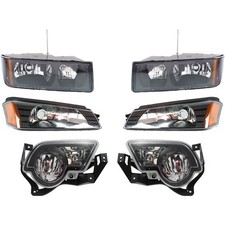 Headlight Kit For 02-06 Chevrolet Avalanche 1500 Avalanche 2500 With Fog Light