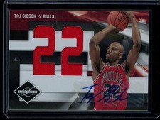 2009-10 Panini Limited Freshman Jumbo Jersey Numbers Signatures Taj Gibson