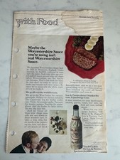 Vintage Lea Perrins Ad "Maybe the Worcestershire Sauce you're using isn't rea