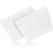 2 Pcs Adhesive Spreader Plastic Trowel 3/16" Tooth Notched Glue Spread