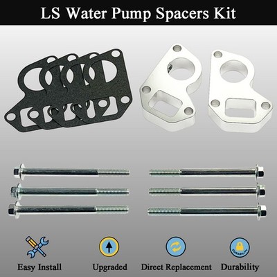 7 Water Pump Spacer Adapter Swap Kit LSX LS LS2 LQ4 GTO LS1 Camaro to Truck | Aluminum Impeller | Electric | US | Durability Tested | Aluminum 7 Water Pump Spacer Adapter Swap Kit LSX LS LS2 LQ4 GTO LS1 Camaro to Truck | Aluminum Impeller | Electric | US | Durability Tested | Aluminum
