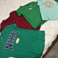 Lot Of 4 Nike, Jordan, Youth T-shirts, Green, Teal, Red