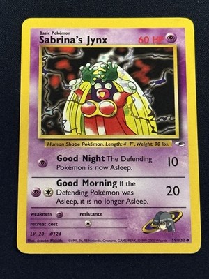 Sabrina's Jynx 59/132 - Pokemon TCG Gym Heroes Set - Uncommon, NM