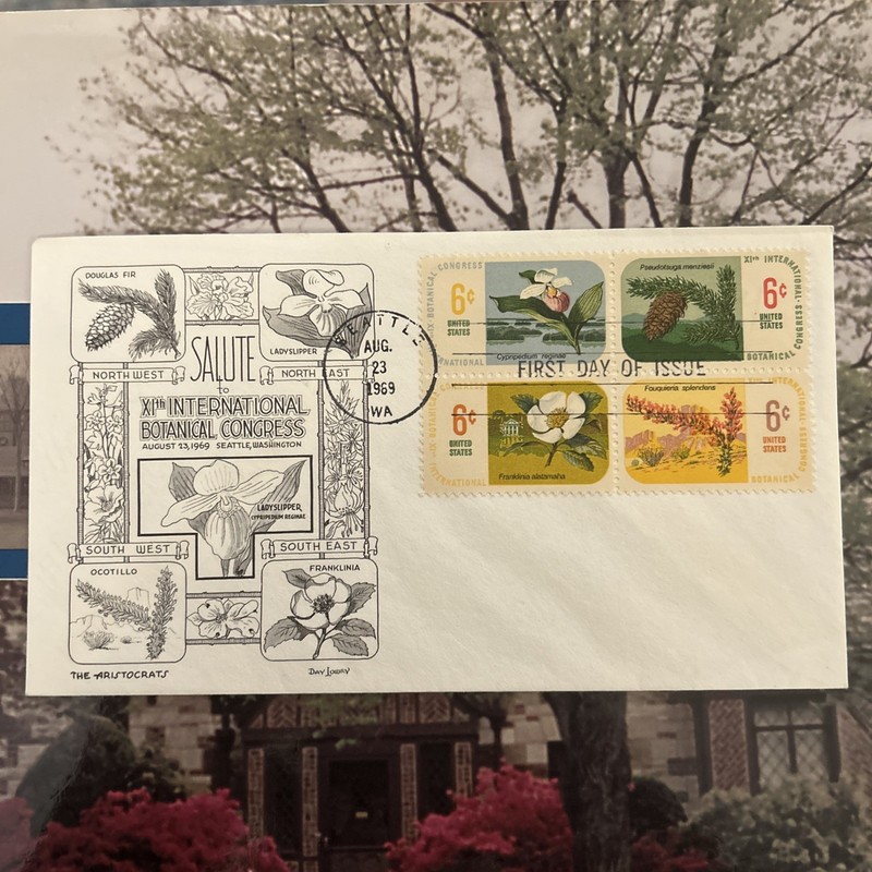 US FDC # 1376-1379 6c Botanical Congress Day Lowry