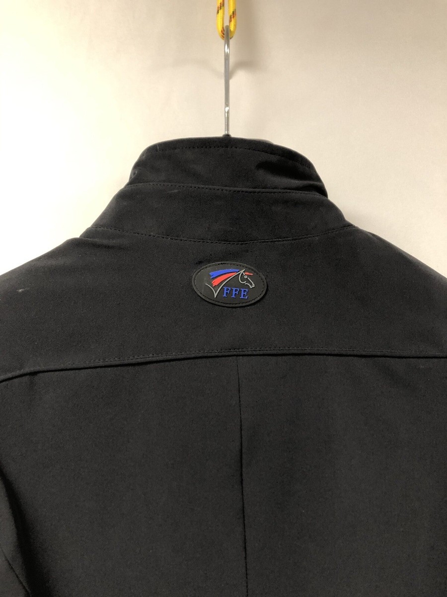 Veste D'équitation Mixte Opox - 90% Polyester, Couleur Noir - Taille Adulte - Neuve Sous Emballage - Fabriquée En France