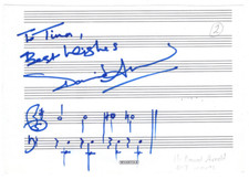 David Arnold Signed Musical Quote AMQS / Autographed Composer James Bond 007
