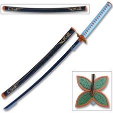 Blazing S. 41" Metal Fantasy Samurai Sword Replica Demon Slayer Shinobu Kocho