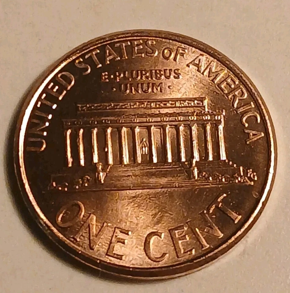 2002 Lincoln Memorial Penny One Cent Headshot Die Break Error Coin - Image 4 of 4