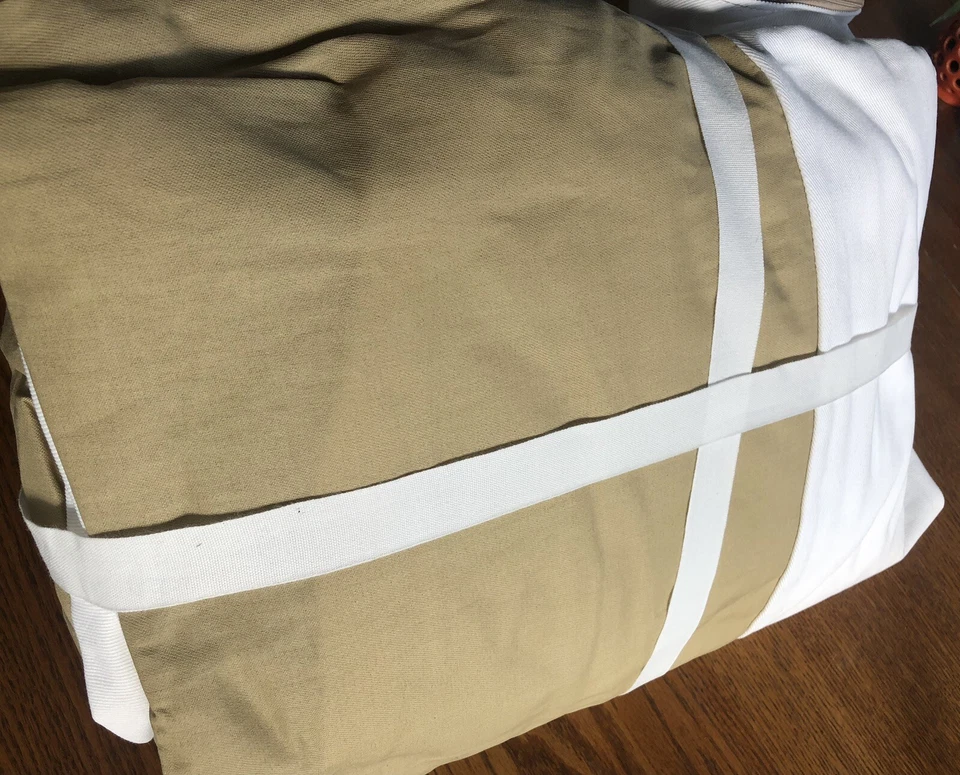 "Sofá Pottery Barn York brazo inclinado 60,5"" con funda de cojín de banco, sarga blanca" Foto 2 de 4