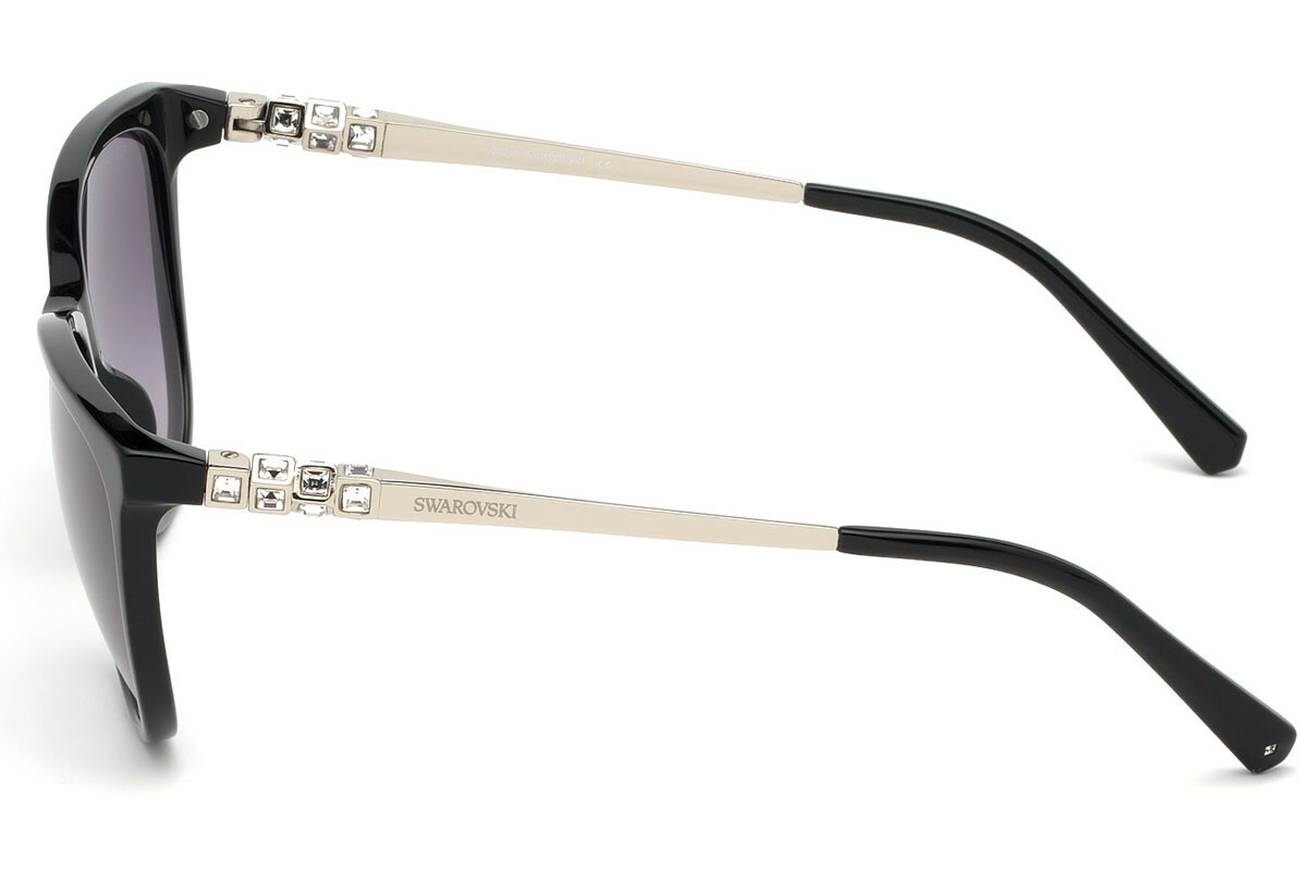 SWAROVSKI SK225 01B Black Plastic Sunglasses Frame 56-13-135