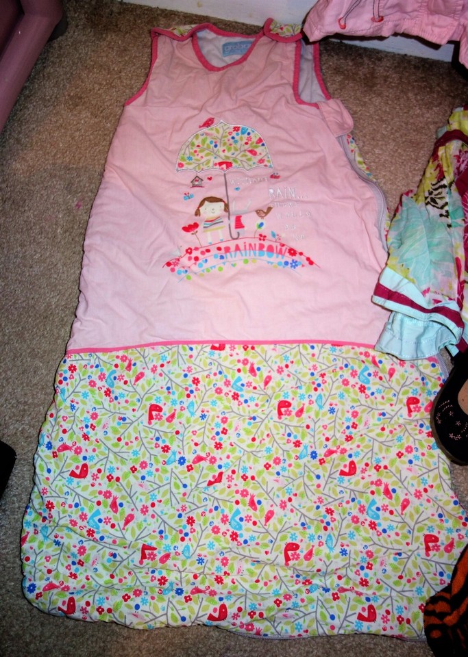 Baby Girl Clothes Bundle 1218m Rainbow Grobag sleep Coat Dress Shoes