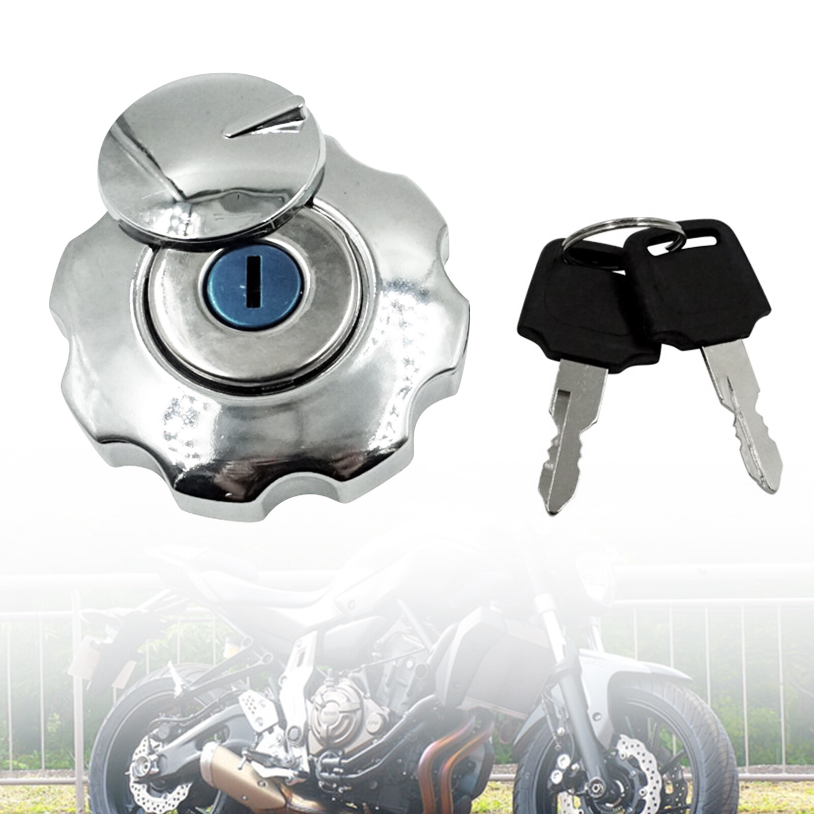 Racing Motorcycle Gas Cap Fuel Tank Cap With Key Lock Set For Honda