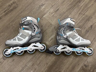 Rollerblade Spark Alu Max Wheel 80 Size Women s 9 W9 White/Silver/Teal
