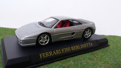 FERRARI F355 BERLINETTA gris 1/43 fabrica PRESSE voiture miniature FERRARI F355 BERLINETTA gris 1/43 fabrica PRESSE voiture miniature