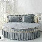 Round Bed Classic Coverlet Bedspread Bed Mattress Decorative-A-Diameter 200cm