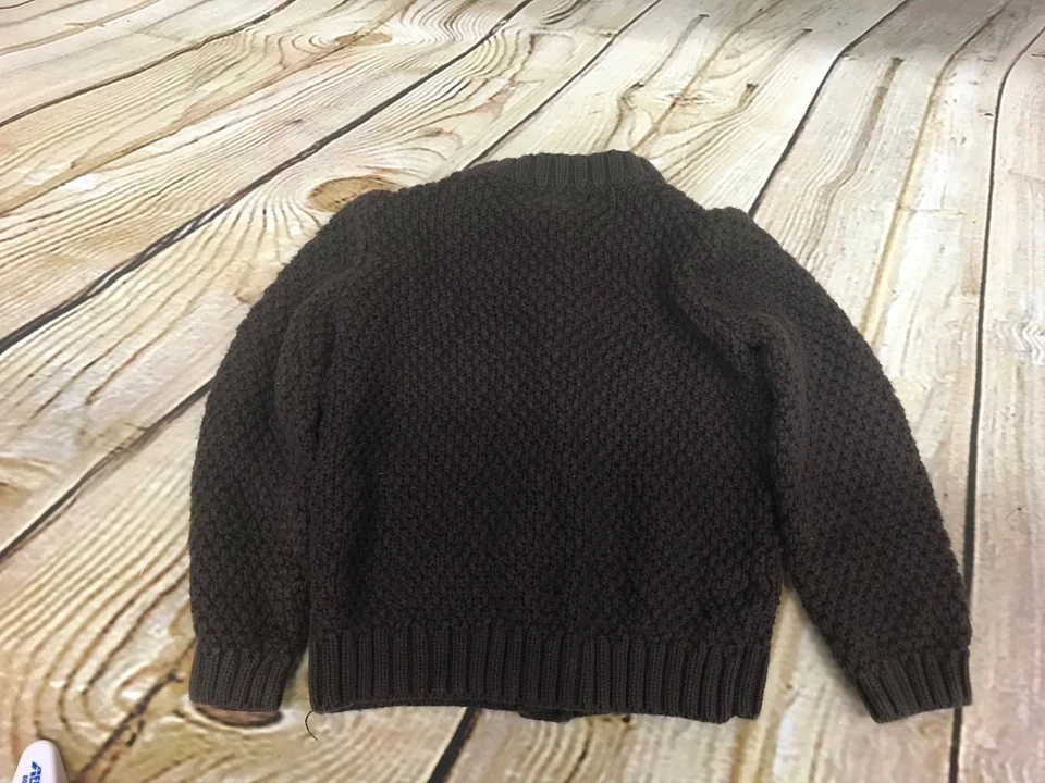 Savanah Girls Toddler 18 Month Brown Multi Button Sweater Jacket  - Image 3 of 3