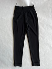 Herm s jodhpurs black stretch wool skinny riding pants 38 NWT mint unworn 26"