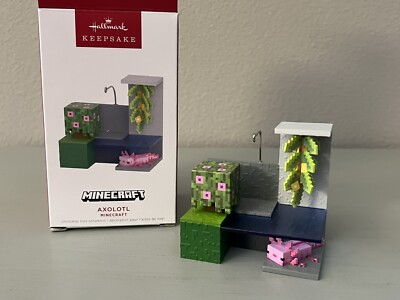 HALLMARK 2022 MINECRAFT AXOLOTL ORNAMENT
