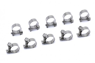80Pcs Car Stainless Steel Adjustable Fuel Line Hose Clamps 6-12mm - View #2