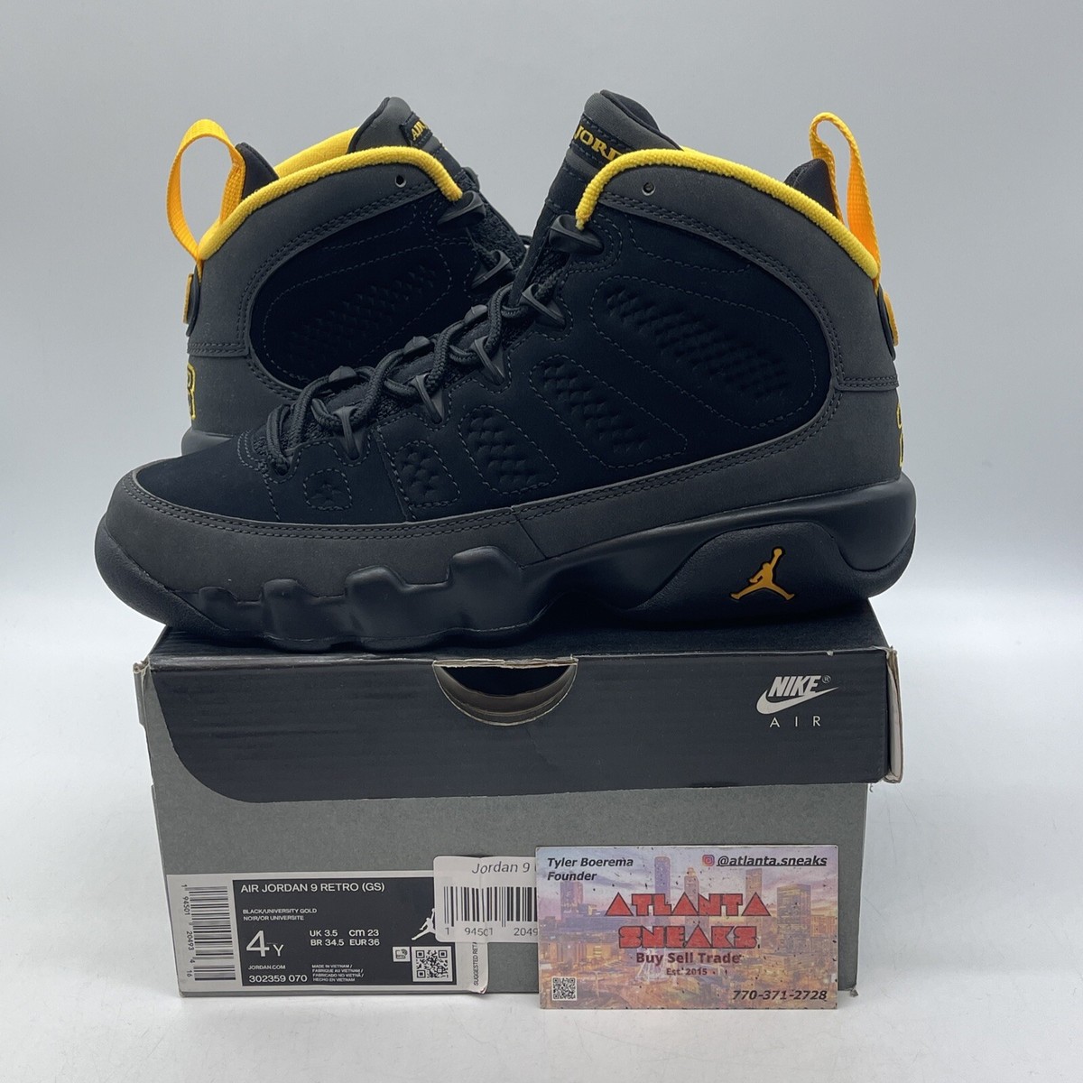 Size 4Y(GS) Jordan Retro Mid Dark Charcoal University Gold