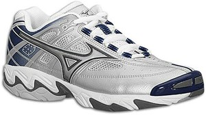 Mizuno Wave Lightning 2 para mujer de Zapato 10.5 Plata/Azul  Marino/Negro-DC223 | eBay