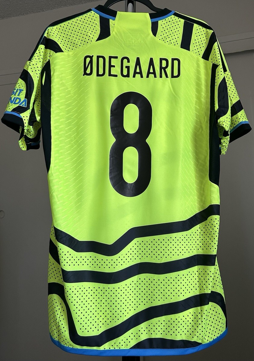 Martin Odegaard Authentic 23-24 Arsenal Away Jersey #HR6926 Size L