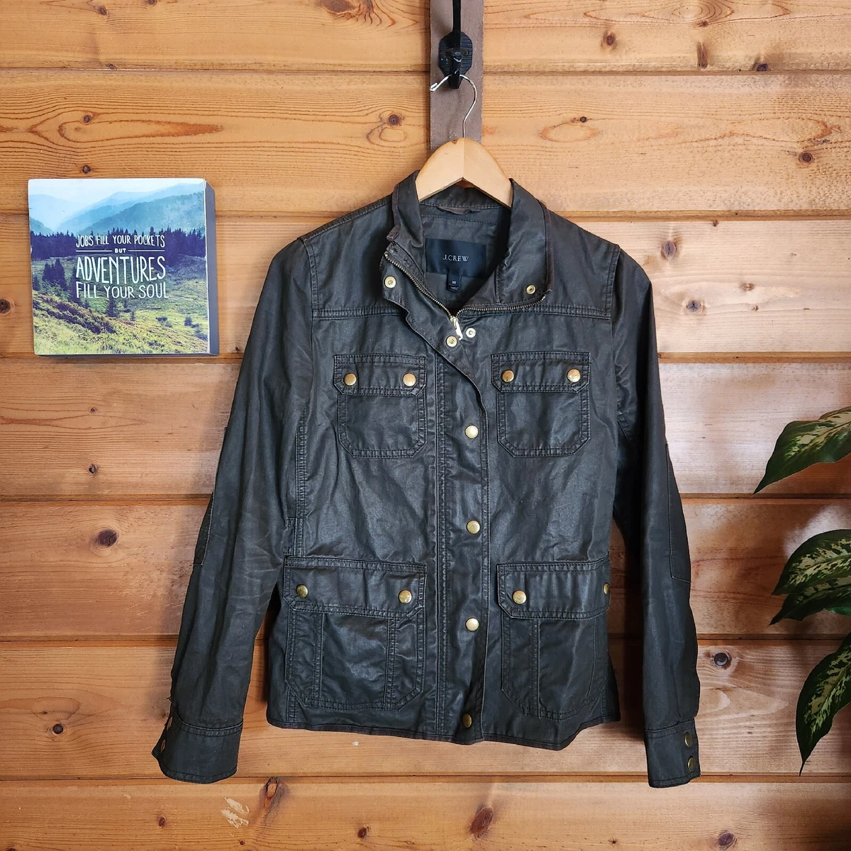 J crew top waxed jacket