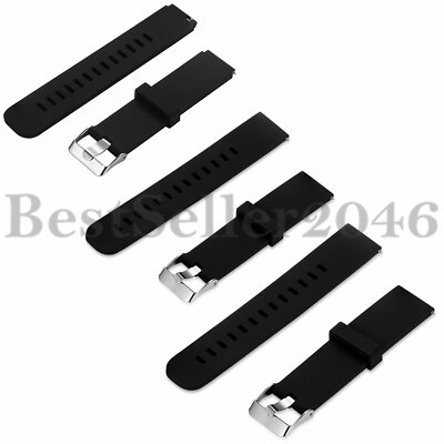 #ad Soft Rubber Silicone Watch Straps Bands Men#x27;s Sports Waterproof 18mm 20mm 22mm $9.99