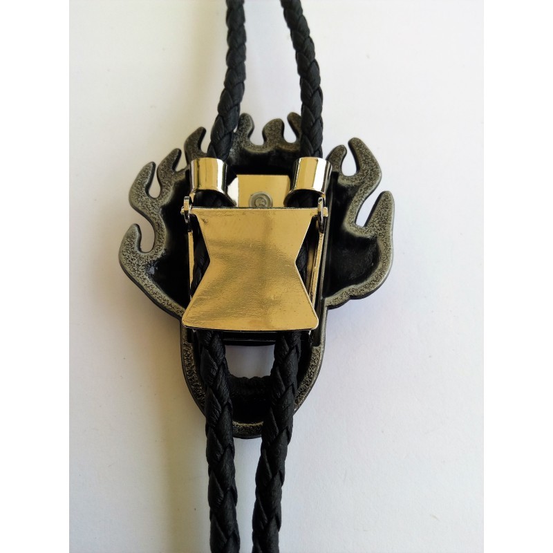 Gravure baroque Hackamore bit anglais western réglable cuir noir