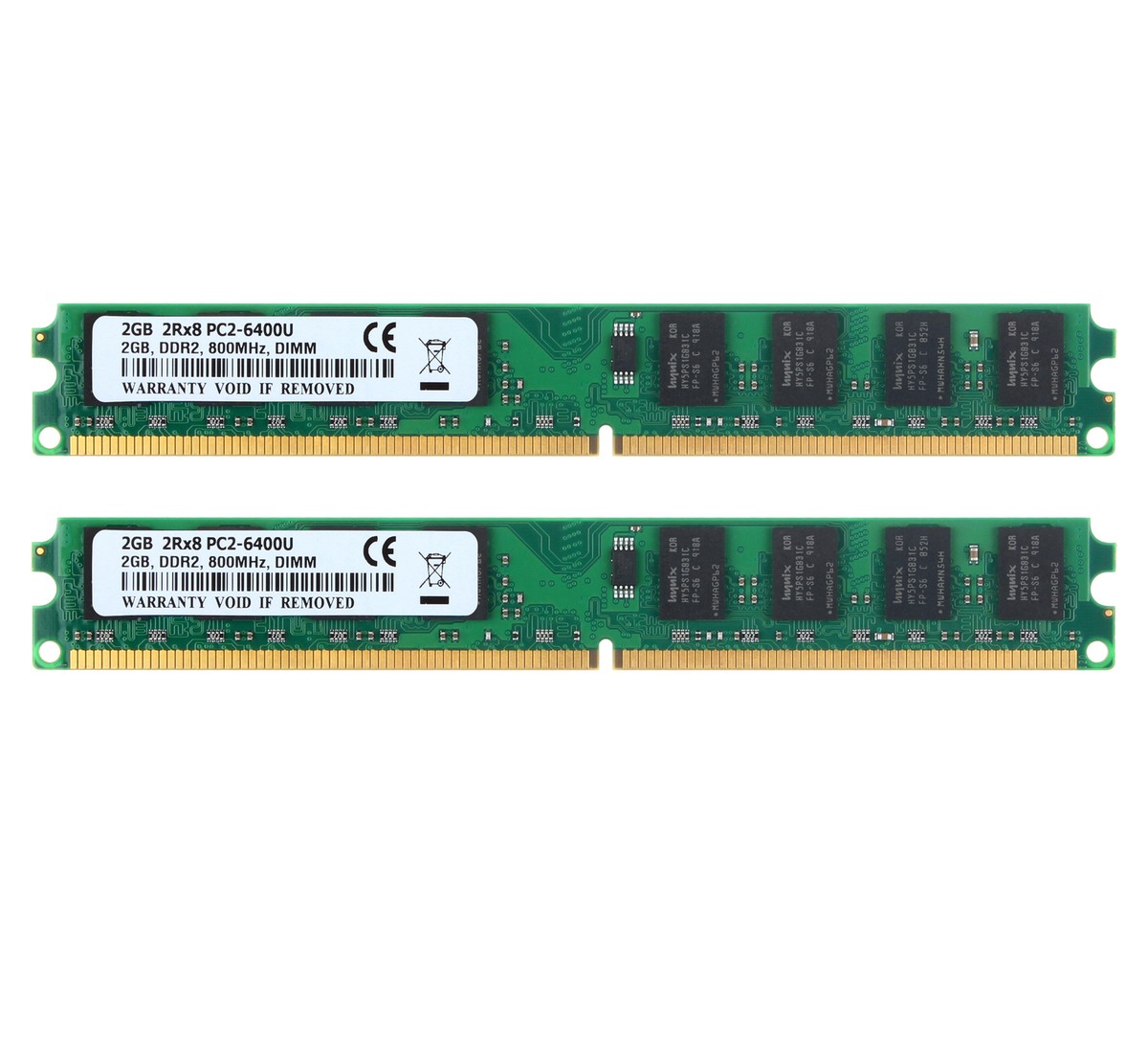 Memoria RAM Velocit&agrave; Bus PC2-6400 (DDR2-800) Per Prodotti Informatici Per 2 GB Totale Da 2 Moduli | Acquisti Online Su