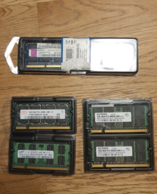 Notebookspeicher alle Module 2GB