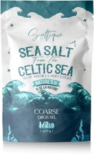 French Grey Coarse from the Celtic Sea 1/2Lb- 100% Unrefined Sea Salt Packed wit