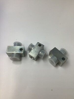 (QTY 3) Shuttle Valve Threaded Pipe Fitting 2.65'' L x 0.48'' Hole Size