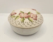 1985 Hand Painted Lefton China Trinket Dish