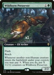Wildborn Preserver (Extended Art) #375 Throne of Eldraine ELD