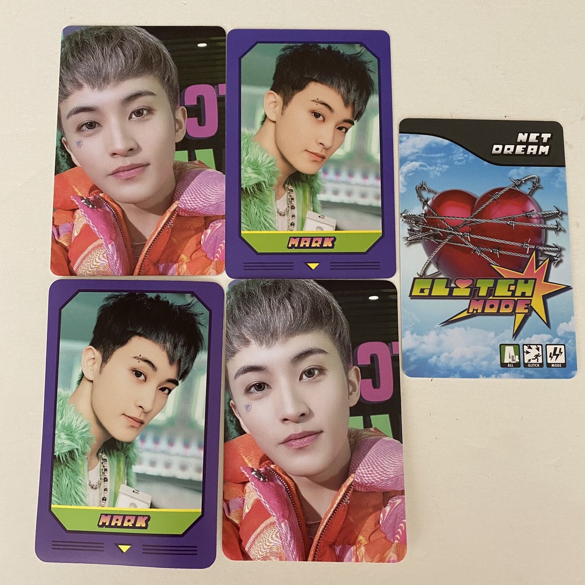 NCT マーク NCT Dream Mark Glitch Mode Arcade Pop Up Photocard Set Beat Box