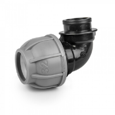 Winkelstück für PE-Rohr 25mm 90° mit Innengewinde 1  PN10 7193