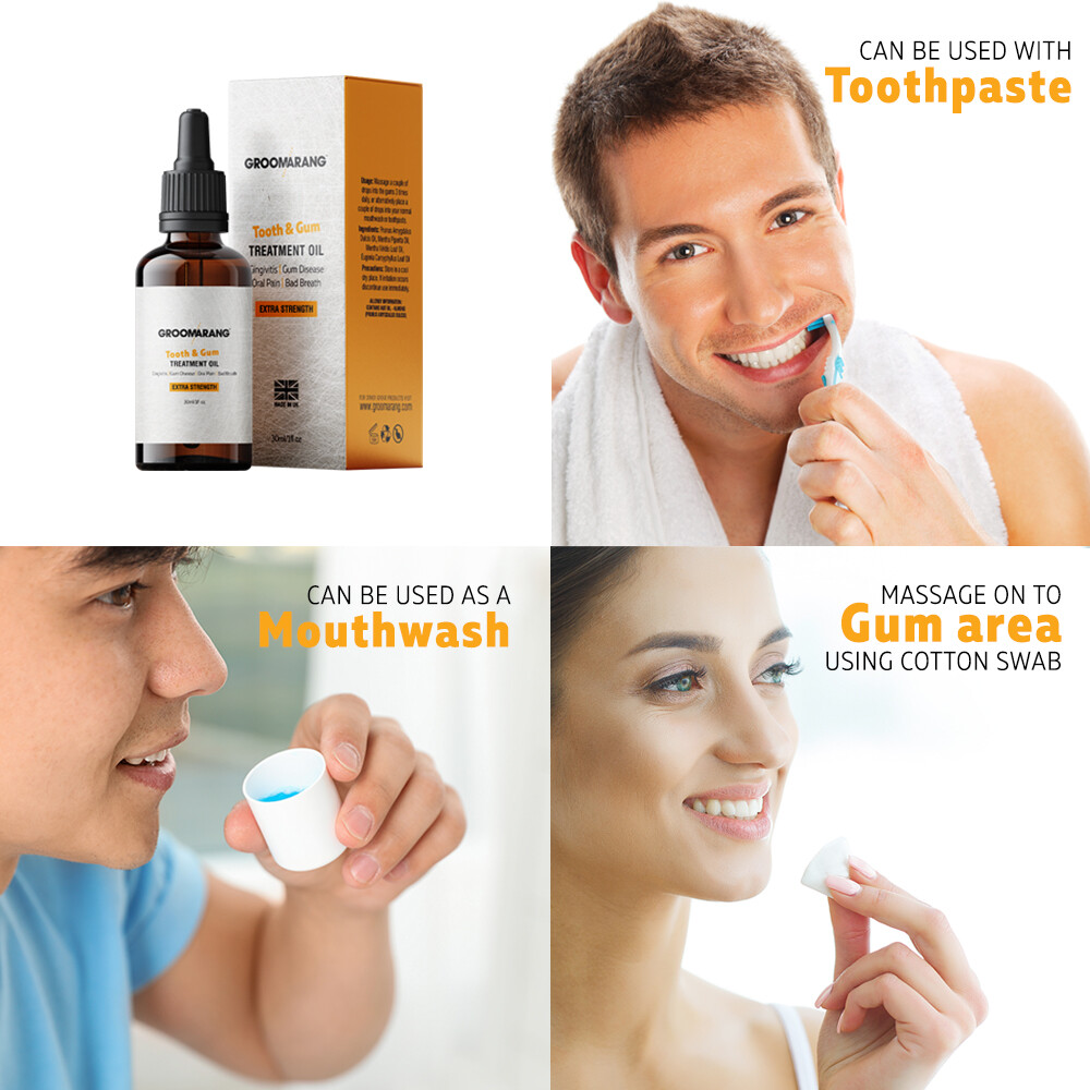 POTENT GUM DISEASE TREATMENT & METALLIC TONGUE SCRAPER BAD BREATHE CURE