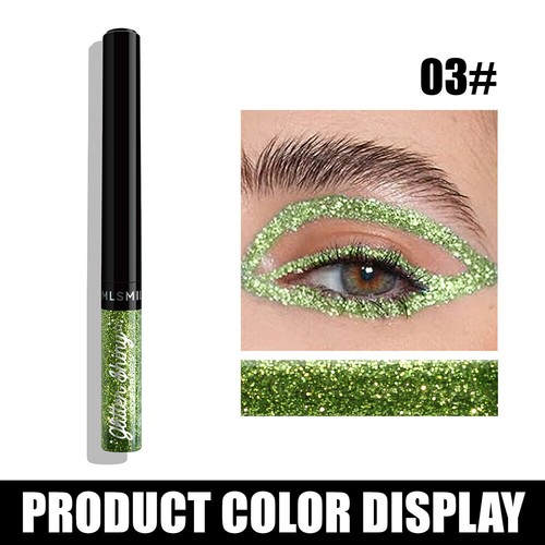 Metallic Eyeliner Liquid Eyeshadow Glitter Sequin Diamond Shimmer Eye Shadow ~ - Picture 14 of 36