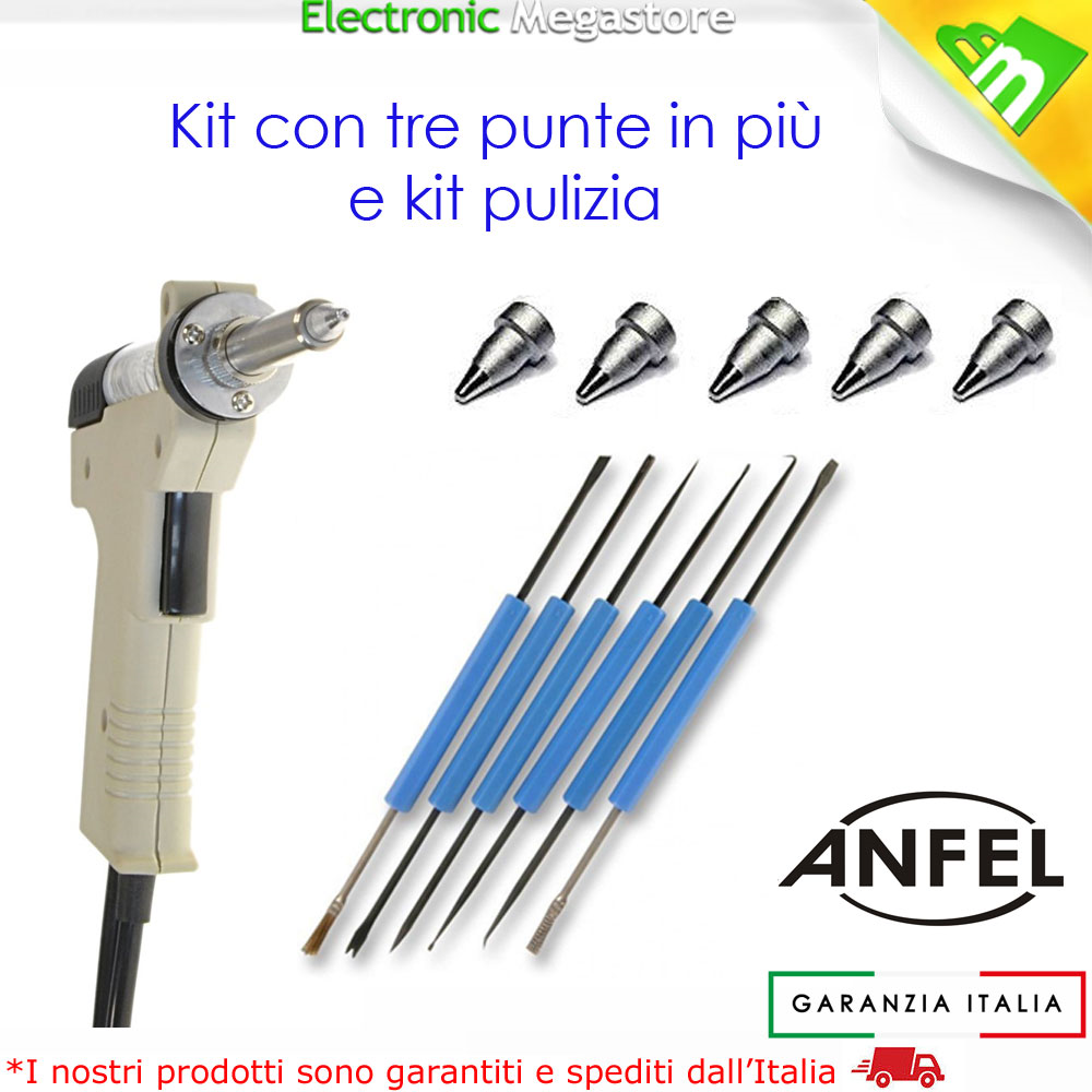 Aspira Stagno 3 Pezzi Con Punta In Teflon - Per Saldatori, Desoldering Efficiente - Foto 4